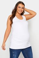 bump it up maternity camiseta blanca sin mangas