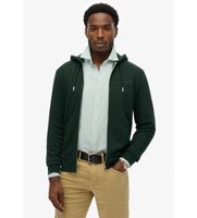 superdry para hombre m2014128a sudadera con capucha y cremallera essential logo verde m casual algodon