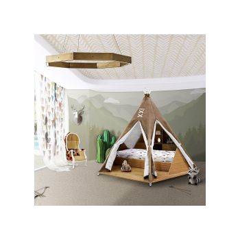 Luxury Childrens Teepee Tent Bed with Toy Storage