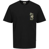 jack  jones camiseta 12277278 jorbellagio collage tee ss crew neck black para hombre