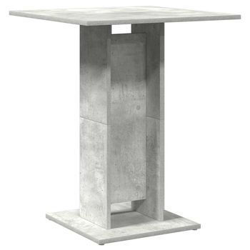 Mesa De Bistró | Mesa De Bar De Madera Contrachapada Gris 60x60x75 Cm