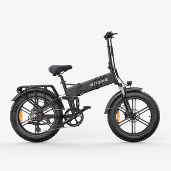 Bicicleta Eléctrica Plegable Engwe Engine Pro 2.0 Con Neumáticos Anchos, 52 V, 16 Ah, Sensor De Par De 75 Nm, Negra
