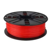 gembird bobina de filamento abs 175mm 1kg rojo fluorescente