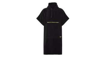 Speedo toalla poncho adulto negro amarillo