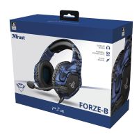 trust gaming cascos ps4 y ps5 auriculares de gaming gxt 488 forze-b licencia oficial para playstation microfono plegable altavoces activos de 50 mm cable trenzado de nailon de 12 m azul