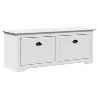 banco de recibidor  banco interior bodo blanco 114x40x45 cm