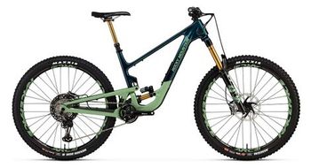 Rocky mountain altitude carbon 90 rally btt de suspension total shimano xtr 12s 27 5   azul verde 2024