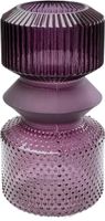 jarron de vidrio pintado violeta 36cm