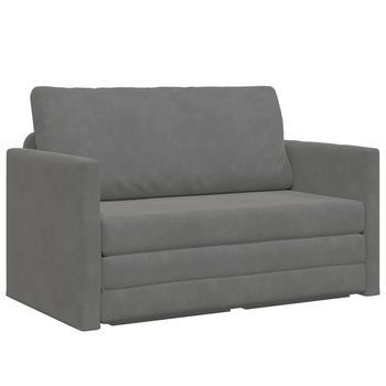 Sofá Cama Gris Oscuro 124 X 71 X 78 Cm Terciopelo Vidaxl