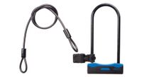 neatt u lock 166 x 320 with cable d10 x 1400 mm black blue   support