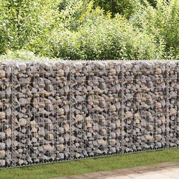 Muro De Gaviones | Gavión Para Piedras | Gavión Decorativo Con Cubiertas Acero Galvanizado 300x30x100 Cm Cfw778190