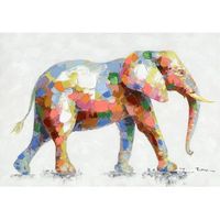 cuadro elefante caminando  70x100x3 cm