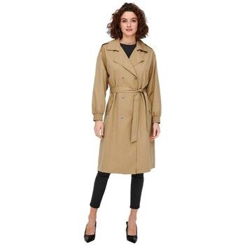Only Abrigo Raincoat Sepia - Tigers Eye para mujer