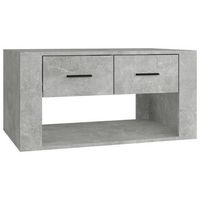 mesa de cafe  mesa de centro madera contrachapada gris hormigon 80x50x40 cm