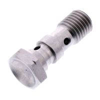 tornillo banjo m10x1 doble cabeza abocinada inox gris