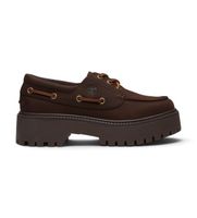 timberland para mujer tb0a2gvfw071 nauticos con plataforma stone street marron oscuro 41 w piel 3 a 5cm cordones casual