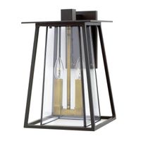 aplique de pared de exterior walker 2 luces