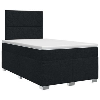Cama Tapizada 190x120x140,5 Cm Tejido - Negro