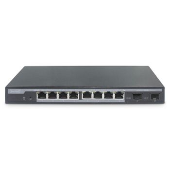 Digitus Conmutador Gigabit PoE de 8 Puertos Gestionado L2 + 2 SFP