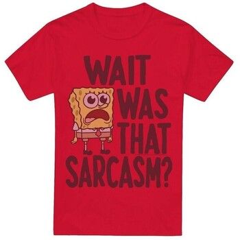 Spongebob Squarepants Camiseta Sarcasm para hombre