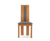 ex-display set of two toronto solid oak and grey dining chairs