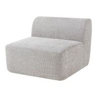modulo central de sofa hurvas boucle - gris encasa