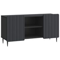mueble de tv 102 x 345 x 52 cm negro madera de ingenieria vidaxl