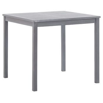 Conjunto Comedor Jardin 5 Uds | Mueble Jardin Mesa Y Sillas Madera Maciza De Acacia Gris