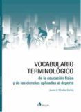 vocabulario terminologico de la educacion fisica y de las ciencias aplicadas al deporte