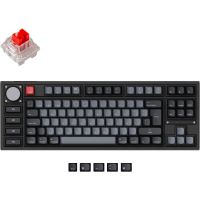 keychron q3 pro qmkvia teclado mecanico inalambrico fully assembled knob carbon black k pro red