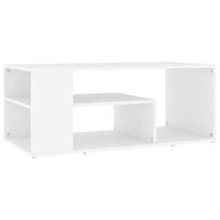 mesa de centro madera contrachapada blanco 100x50x40 cm vidaxl