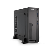tooq caja slim micro-atx negro incluye fuente