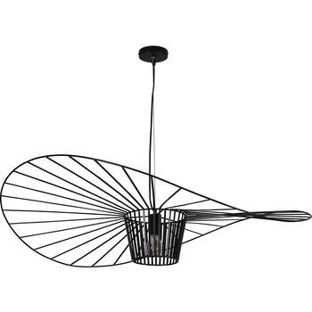 Lámpara De Techo - Lámpara Colgante Diseño Pamela - 100cm - Vertical  Negro