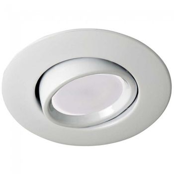Empotrable redondo blanco + bombilla led 8w neutra