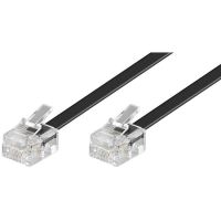 goobay cable de telefono rj11 6p4c 10m negro