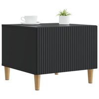mesa de cafe - mesa de centro - mesa baja negro 49 x 50 x 40 cm madera de ingenieria