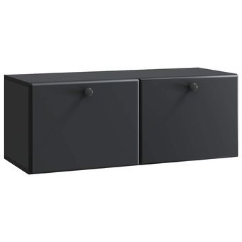 Mueble De Tv De Pared 78,5 X 31 X 30 Cm Negro Vidaxl
