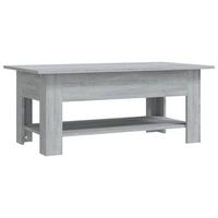 mesa de centrormesa auxiliarrmesa de cafe madera de ingenieria gris sonoma 102x55x42 cm