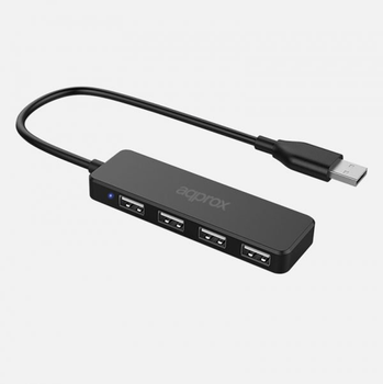 APPROX Adaptador 4 Puertos USB 2.0 Hub