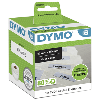 ROLLO ETIQUETAS LABELWRITER 50X12MM BLANCO DYMO S0722460