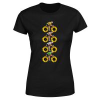 tournesol riders womens t-shirt - black - s - black