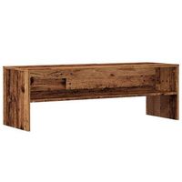 mueble de tv madera de ingenieria envejecida 120x40x40 cm vidaxl