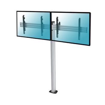 Kimex Soporte de Suelo Atornillable para 2 TV 50