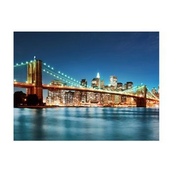 Papel Pintado 3d - Puente Brooklyn Luminoso (400x309 Cm)