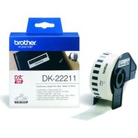 brother dk-22211 cinta continua de pelicula plastica blanca original