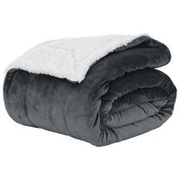 manta gris oscuro 240 x 270 cm 317 kg lana vidaxl
