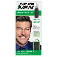 just for men original formula dark brown black hair dye h-45