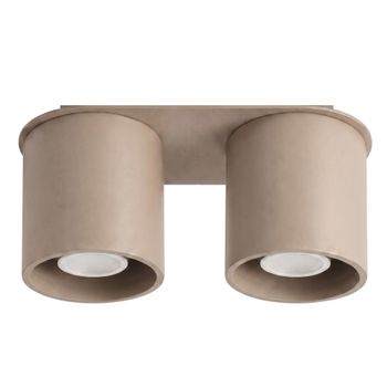 Plafone taupe aluminio alt. 12 cm