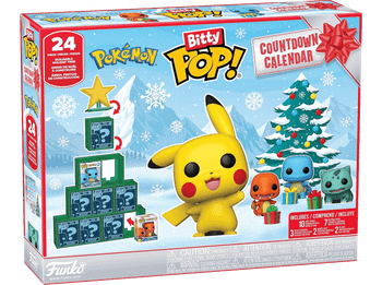 Figura Funko Pop! - Countdown Calendar: Pokemon, 2.5 cm, 24 piezas, Vinilo