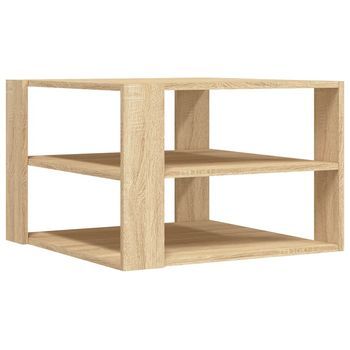 Mesa De Café - Mesa De Centro Madera De Ingeniería Roble Sonoma 58x58x40cm
